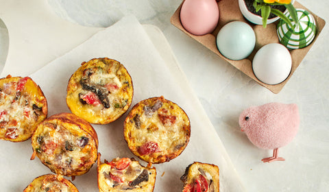 Hash Brown Melange Quiche Cups