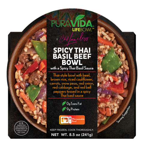 Spicy Thai Basil Beef Bowl With A Spicy Thai Basil Sauce