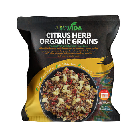 citrus herb organic grains